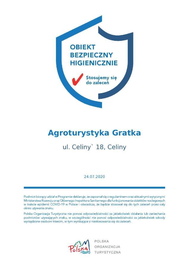 Gospodarstwo Agroturystyczno-Edukacyjne Gratka Celiny  Kültér fotó